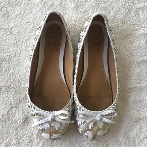 Kelsi Dagger Metallic Woven Flats